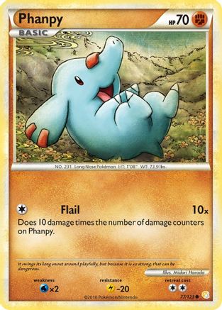 Phanpy 77/123 - HeartGold SoulSilver