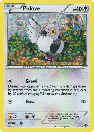 Pidove - 11/12 11/12 - McDonalds Promos 2011 Holofoil