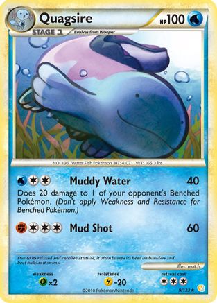 Quagsire 9/123 - HeartGold SoulSilver Reverse Holofoil