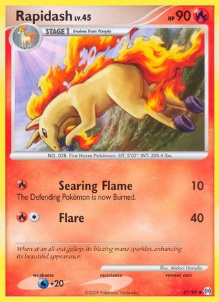 Rapidash (47) 47/99 - Arceus Reverse Holofoil
