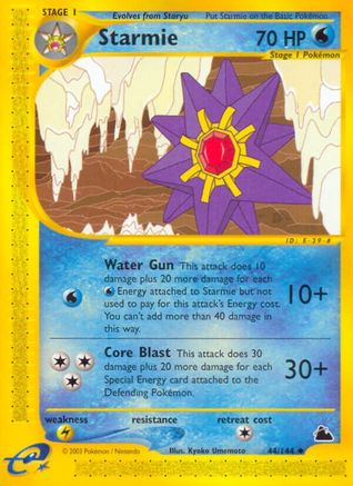 Starmie (44) 44/144 - Skyridge Reverse Holofoil