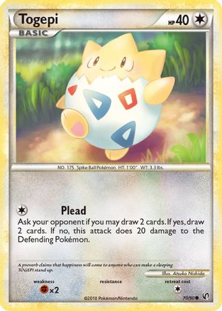 Togepi 70/90 - Undaunted Reverse Holofoil