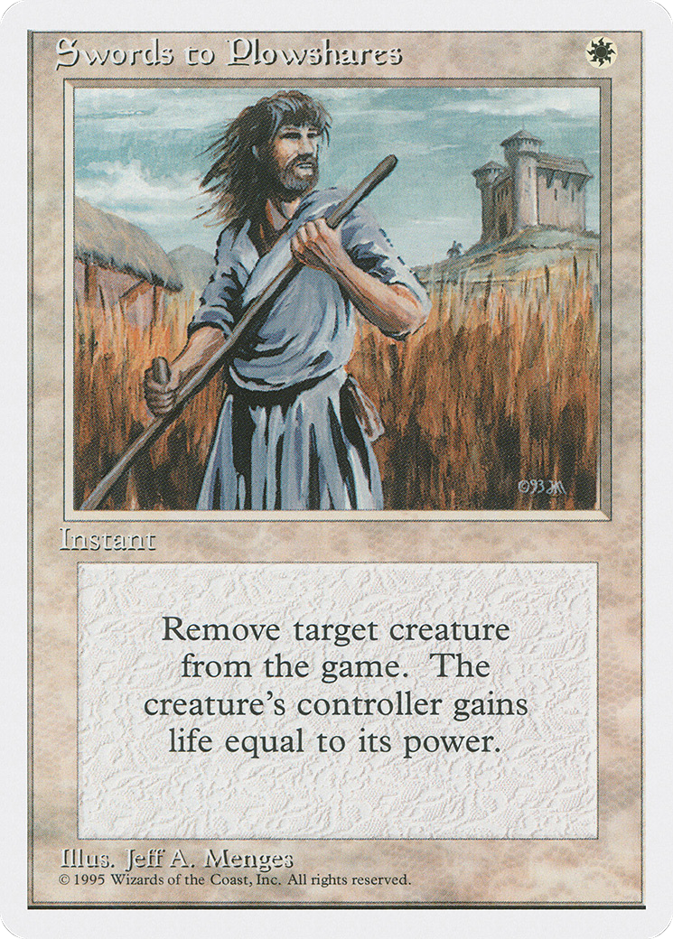 Swords to Plowshares (4ED-302) - Fourth Edition