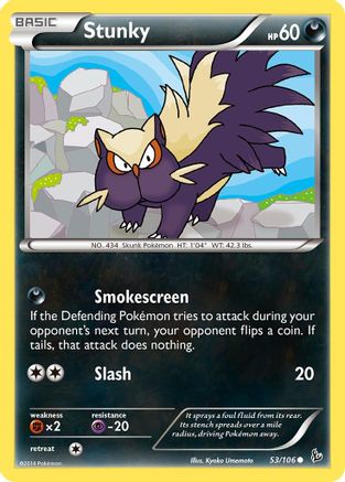 Stunky (53) 53/106 - XY Flashfire Reverse Holofoil