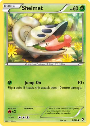 Shelmet 8/111 - XY Furious Fists Reverse Holofoil