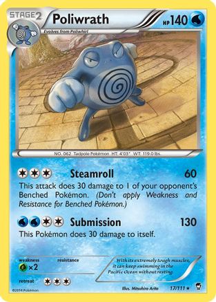 Poliwrath 17/111 - XY Furious Fists Reverse Holofoil