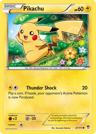 Pikachu 27/111 - XY Furious Fists
