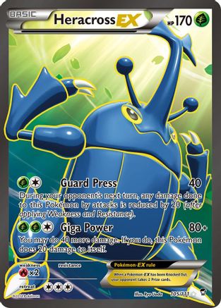 Heracross EX (105 Full Art) 105/111 - XY Furious Fists Holofoil
