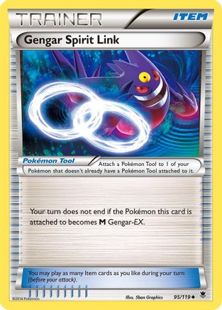 Gengar Spirit Link 95/119 - XY Phantom Forces Reverse Holofoil