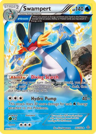Swampert (Alpha) 36/160 - XY Primal Clash Holofoil