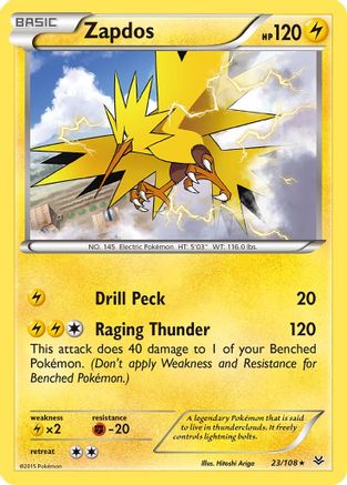 Zapdos 23/108 - XY Roaring Skies