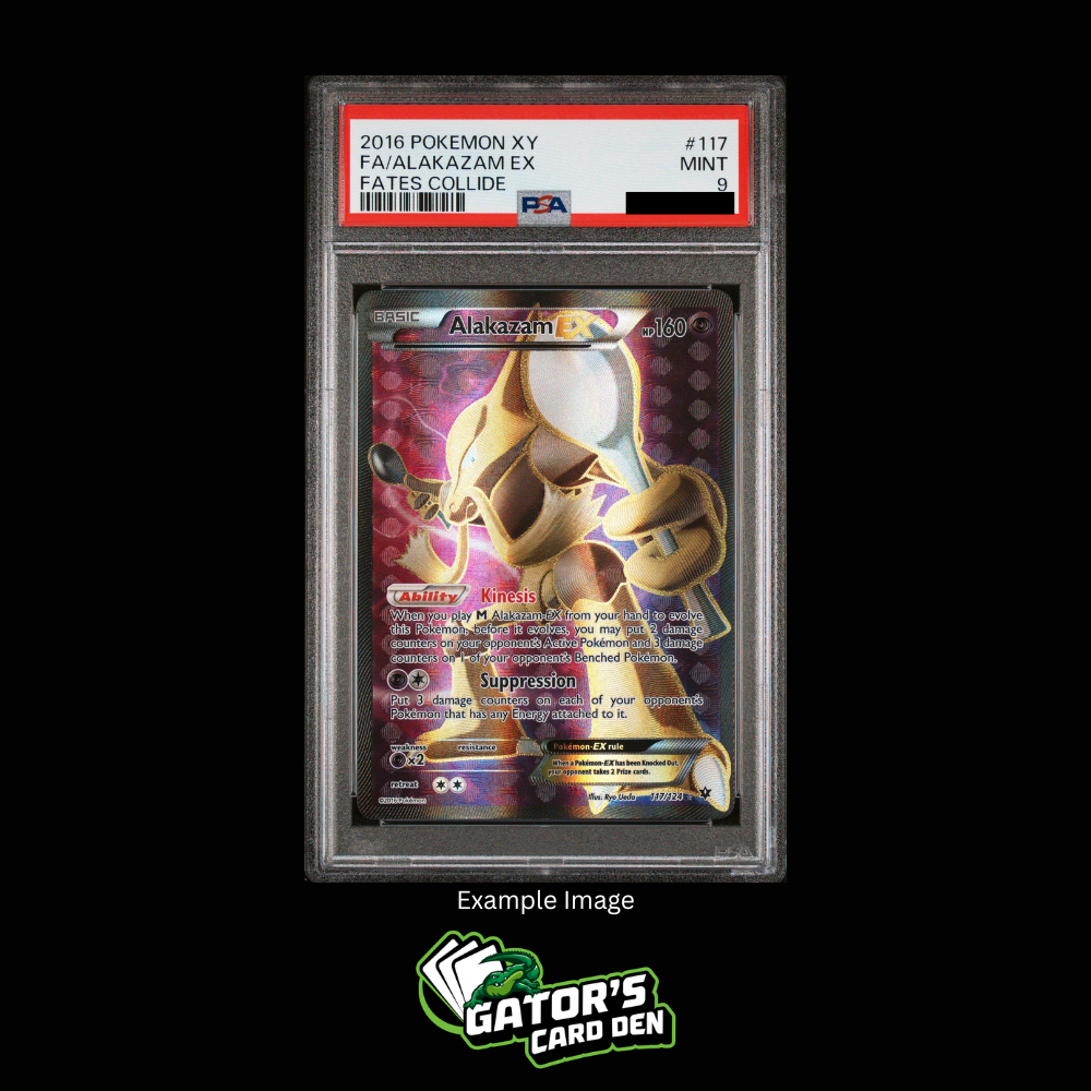 PSA 9 - Alakazam EX Full Art #117 - Pokemon XY Fates Collide