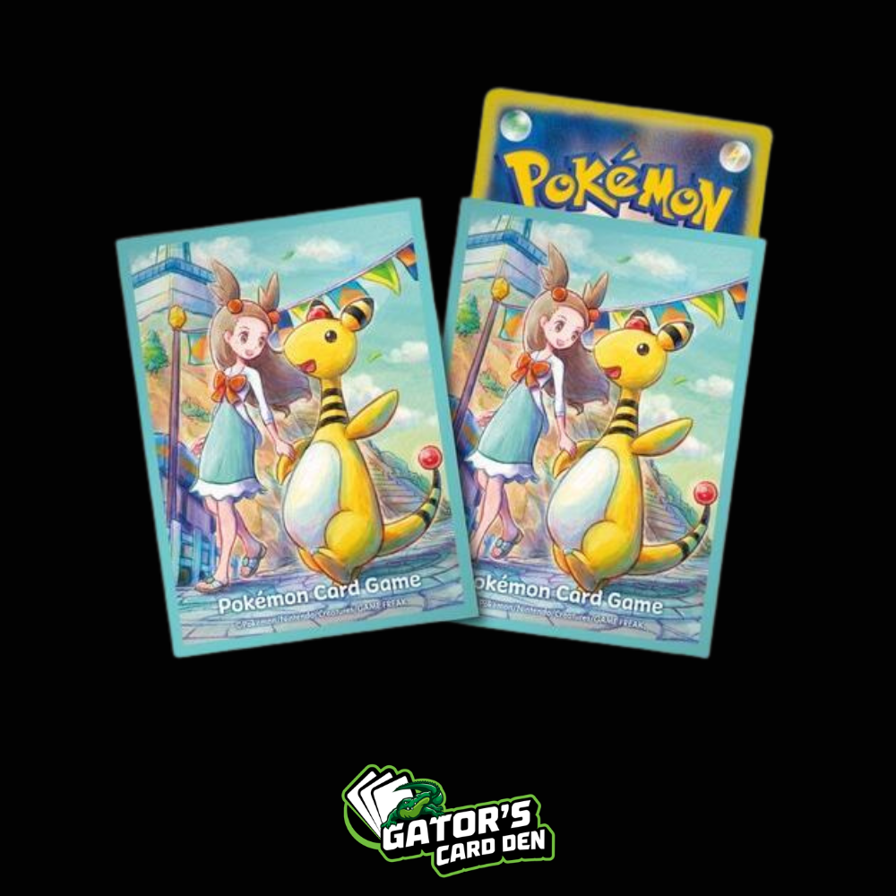 Pokemon TCG: Pokemon Center Japan Exclusive Card Sleeves - Jasmine & Ampharos (64 Pack)