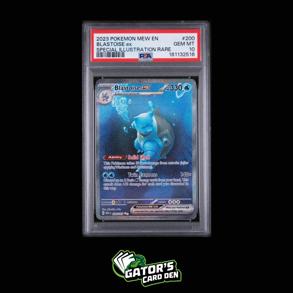 PSA 10 - Blastoise ex SIR #200 - Pokemon Scarlet & Violet 151