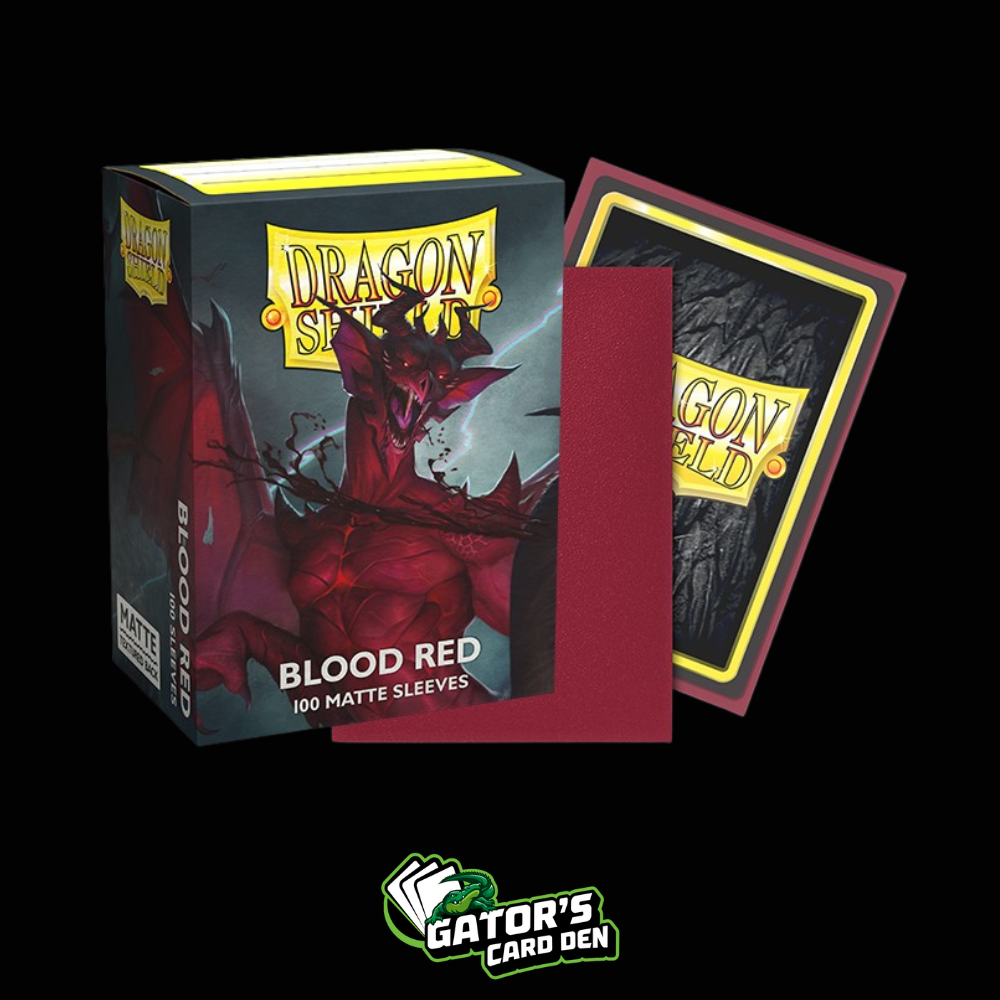 Dragon Shield: Blood Red Standard Matte Sleeves (Box Of 100)