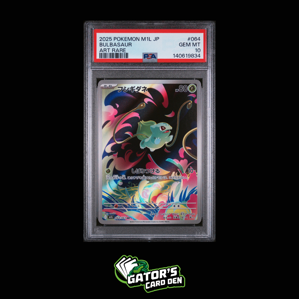 PSA 10 - Bulbasaur Art Rare #064 - Pokemon Japanese Mega Brave
