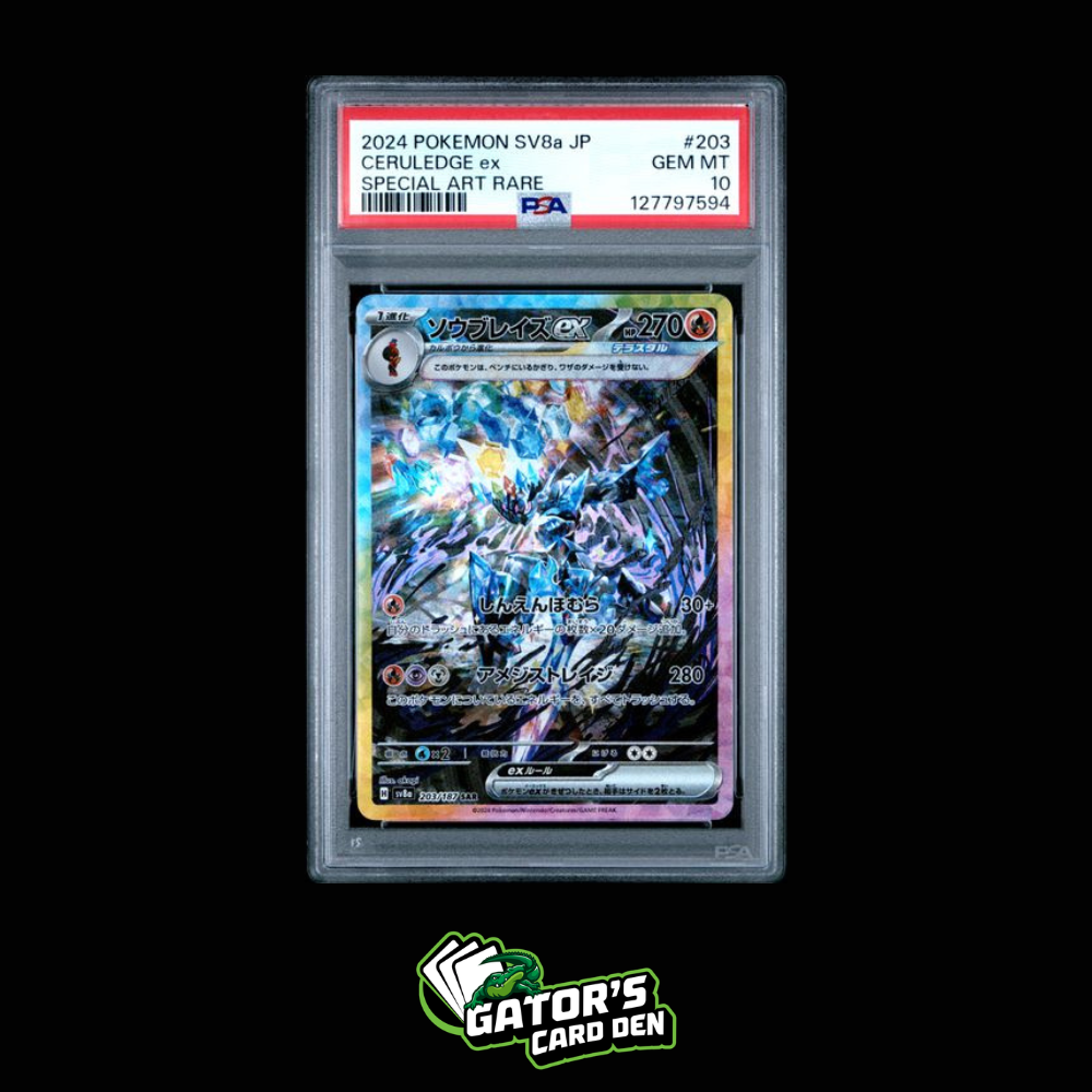 PSA 10 - Ceruledge ex SAR #203- Pokemon Japanese Terastal Festival
