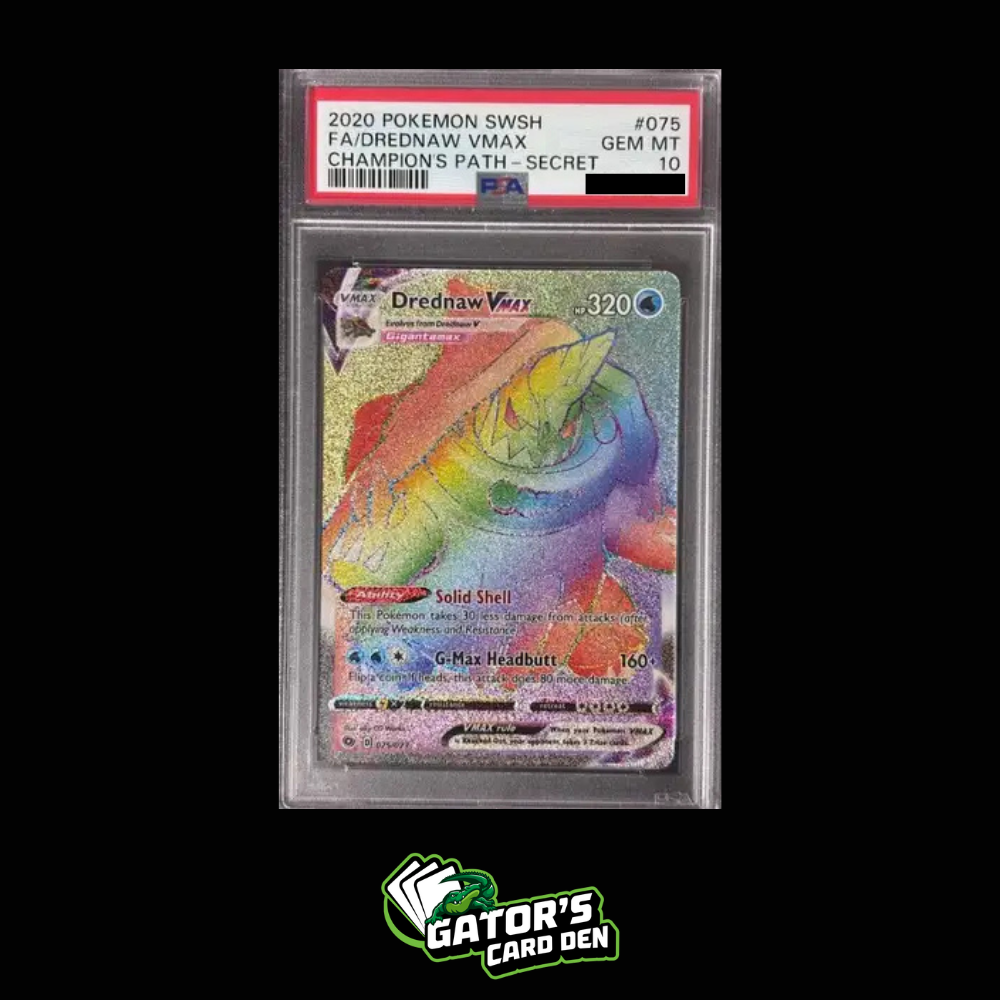 Drednaw VMAX Secret Rare Rainbow #075 - Pokemon Sword & Shield Champions Path