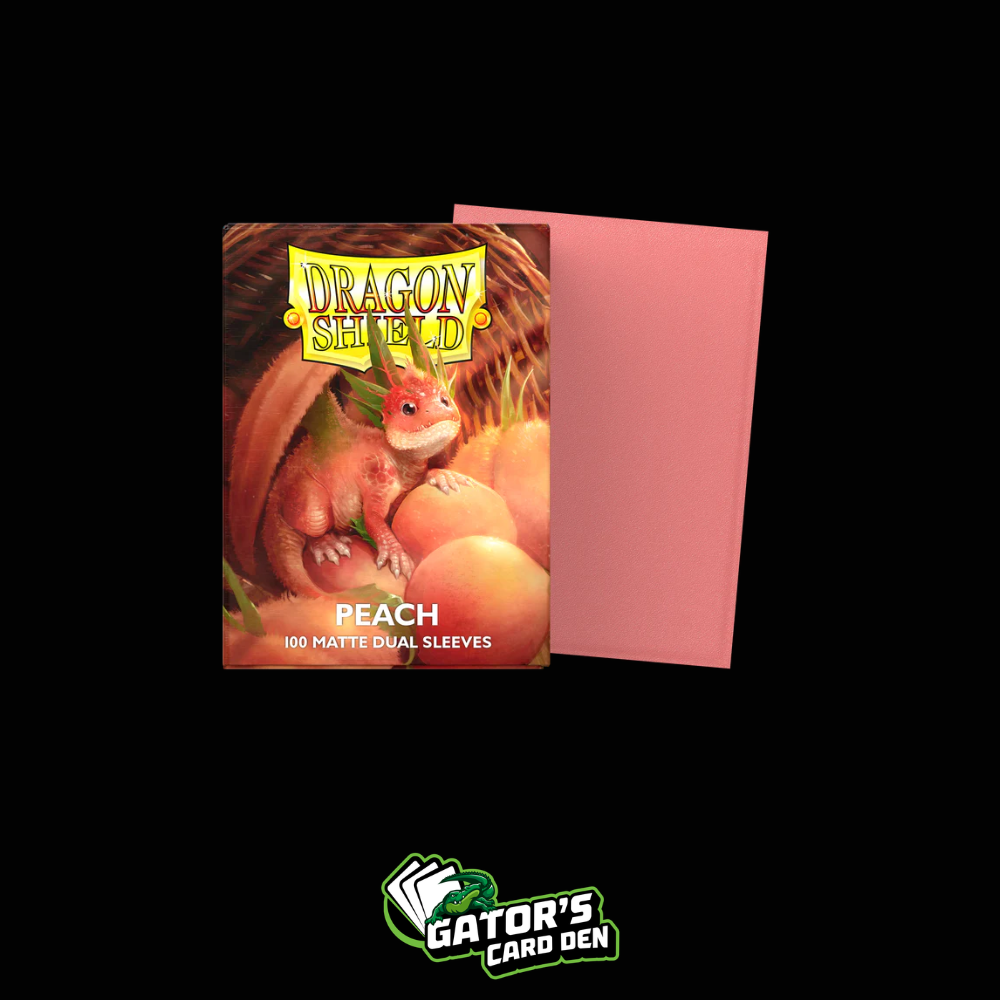 Dragon Shield: Peach Standard Dual Matte Sleeves (Box Of 100)
