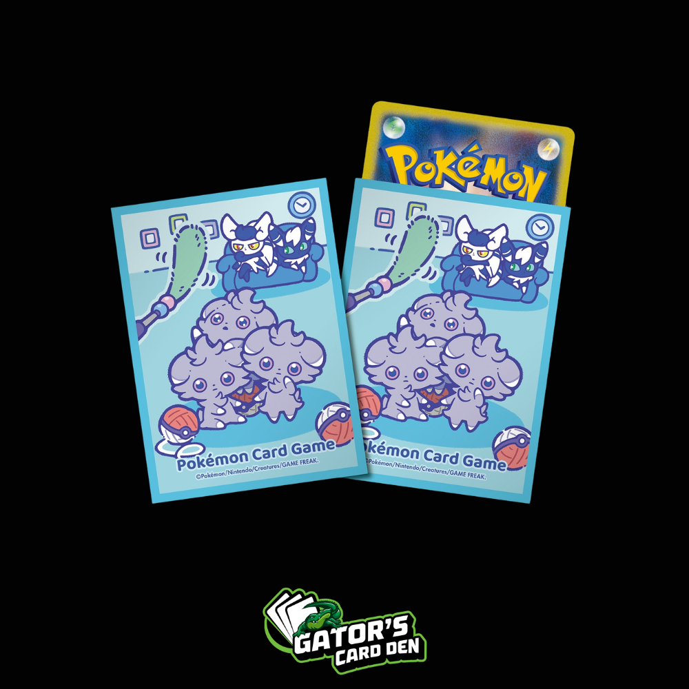 Pokemon Center Japan Exclusive Card Sleeves - Meowstic & Espurr Relaxing Toy (64 Pack) (Copy)