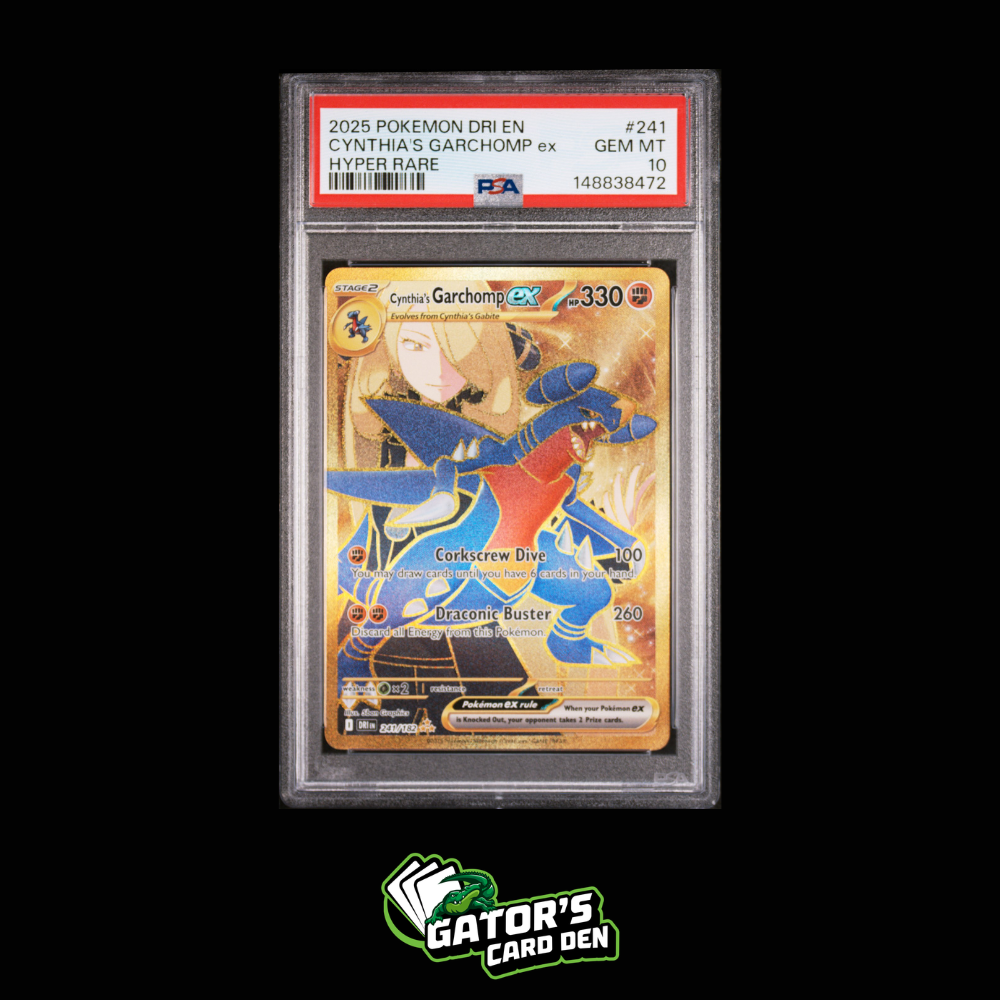 PSA 10 - Cynthia's Garchomp Full Art Hyper Rare #241 - Pokemon Destined Rivals
