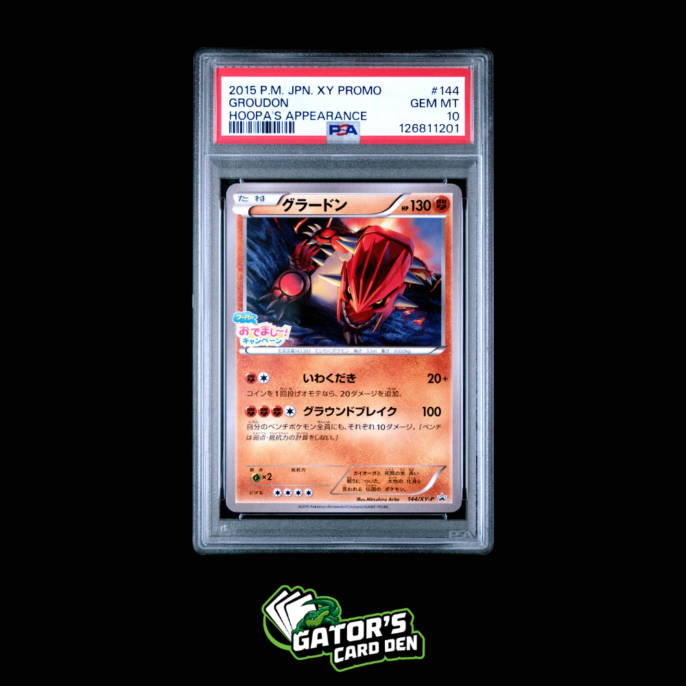 Groudon #144 - Pokemon Japanese Hoopa's Appearance XY Promo PSA 10