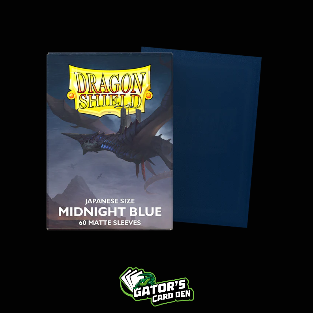 Dragon Shield: Midnight Blue Japanese Size Matte Sleeves (Box Of 60)