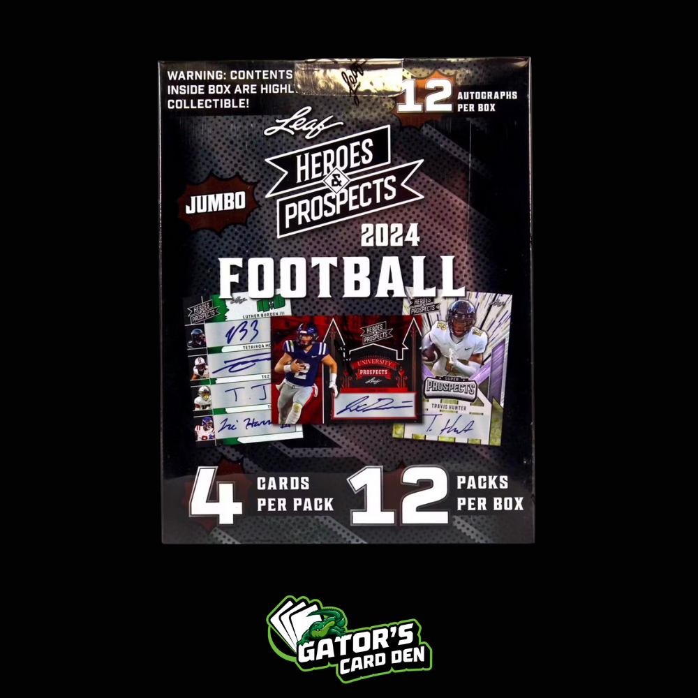 2024 Leaf Heroes & Prospects Football Jumbo Hobby Box