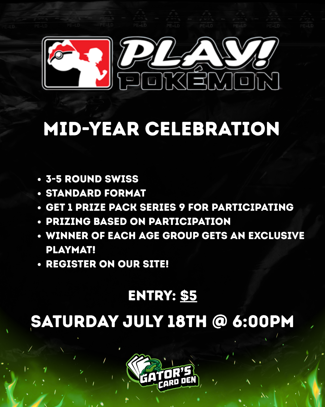 Pokemon TCG Mid Year Celebration - 7/18/2026 @ 2:00PM
