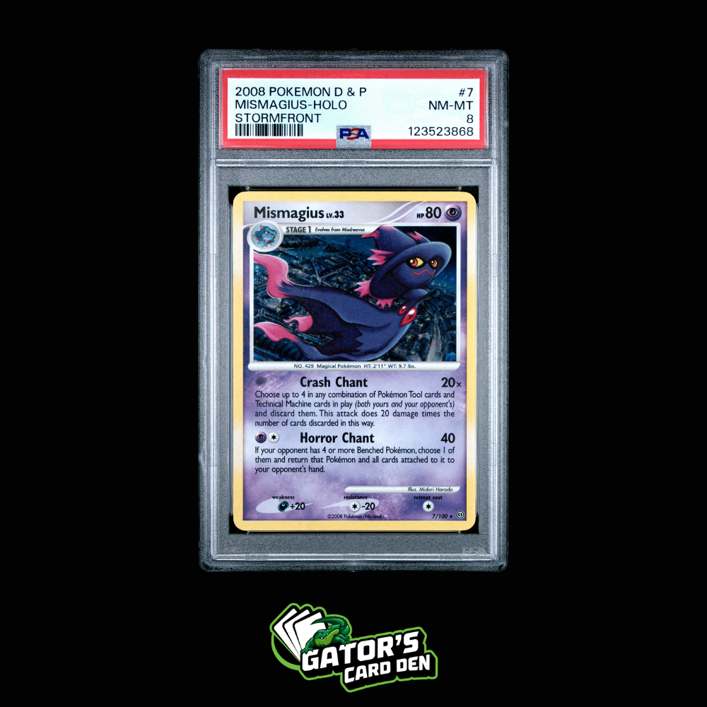 PSA 8 - Mismagius Holo #7 - Pokemon Diamond and Pearl Stormfront