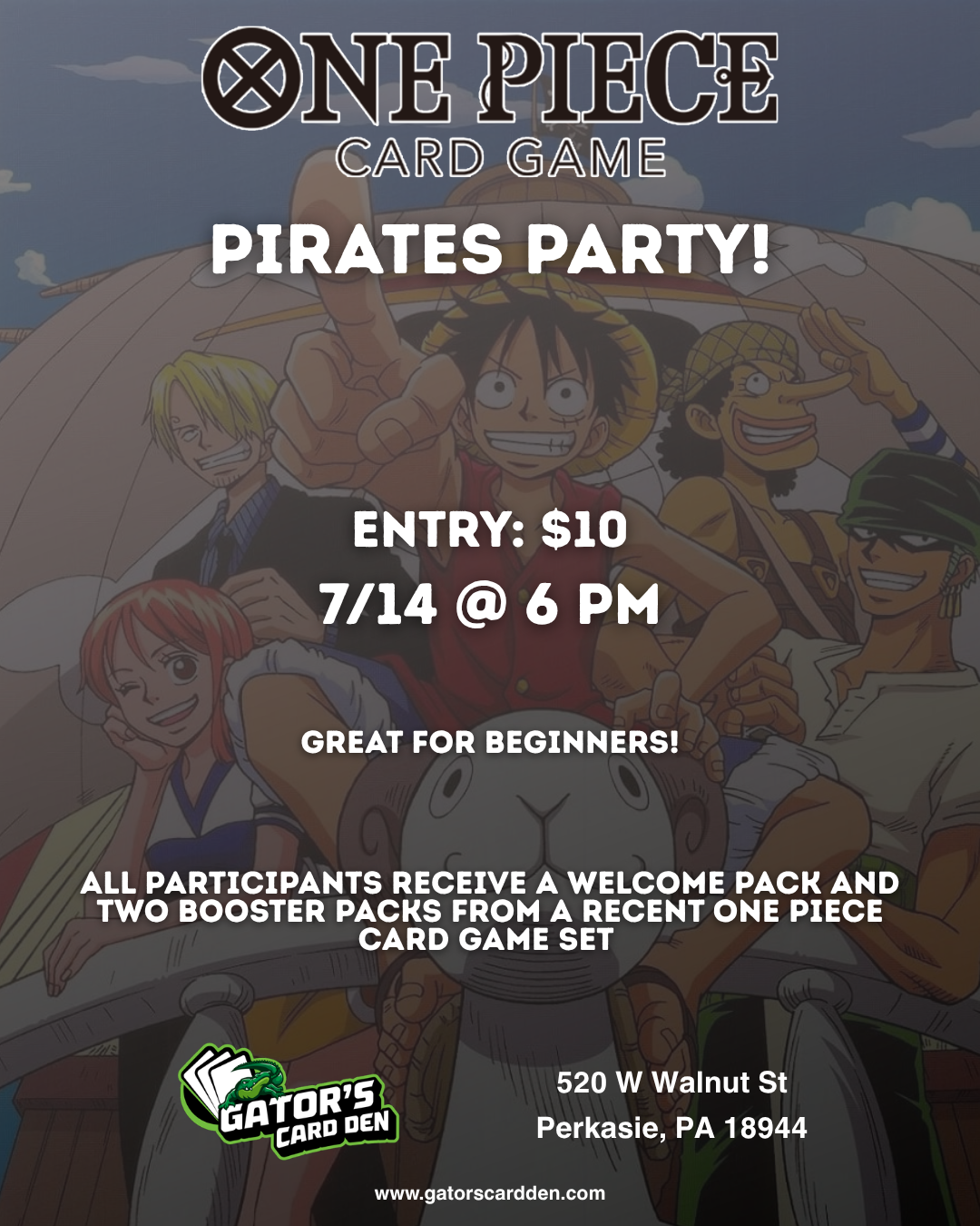 One Piece Pirate Party - 7/14/2026