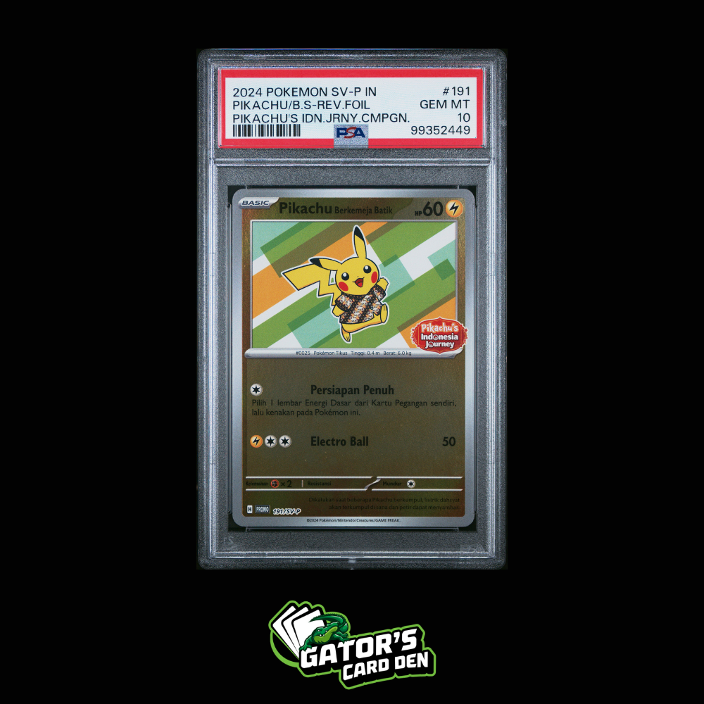 Pikachu Reverse Holo Promo #191 - Pokemon Pikachu's Indonesian Journey Campaign