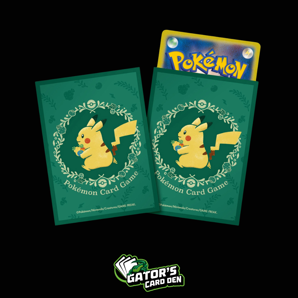 Pokemon TCG: Pokemon Center Japan Exclusive Card Sleeves - Pikachu & Berry (64-Pack)
