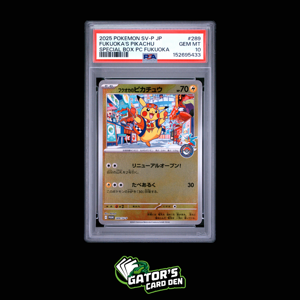 PSA 10 - Fukuoka's Pikachu #289 - Pokemon Special Box Pokemon Center Fukuoka