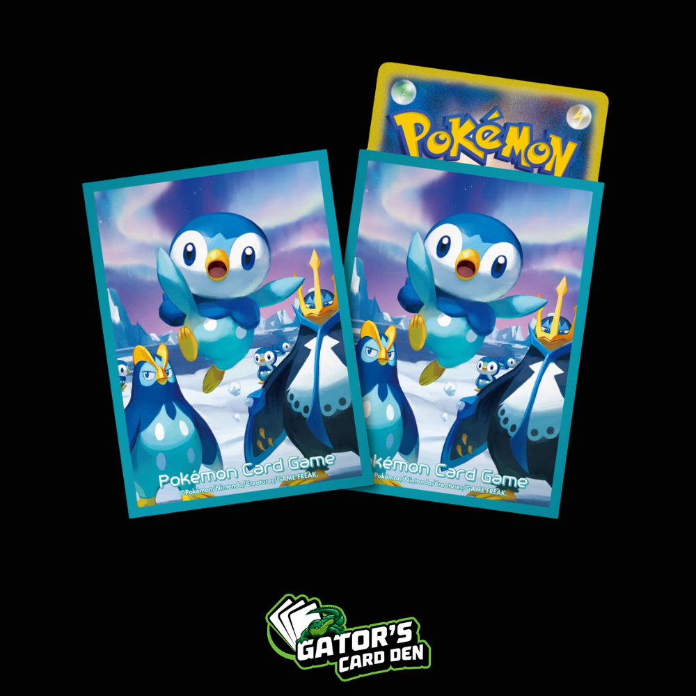 Pokemon TCG: Pokemon Center Japan Exclusive Card Sleeves - Piplup, Prinplup, & Empoleon (64 Pack)