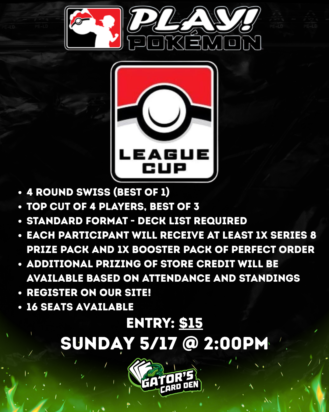 Pokemon TCG May League Cup - 5/17/2026