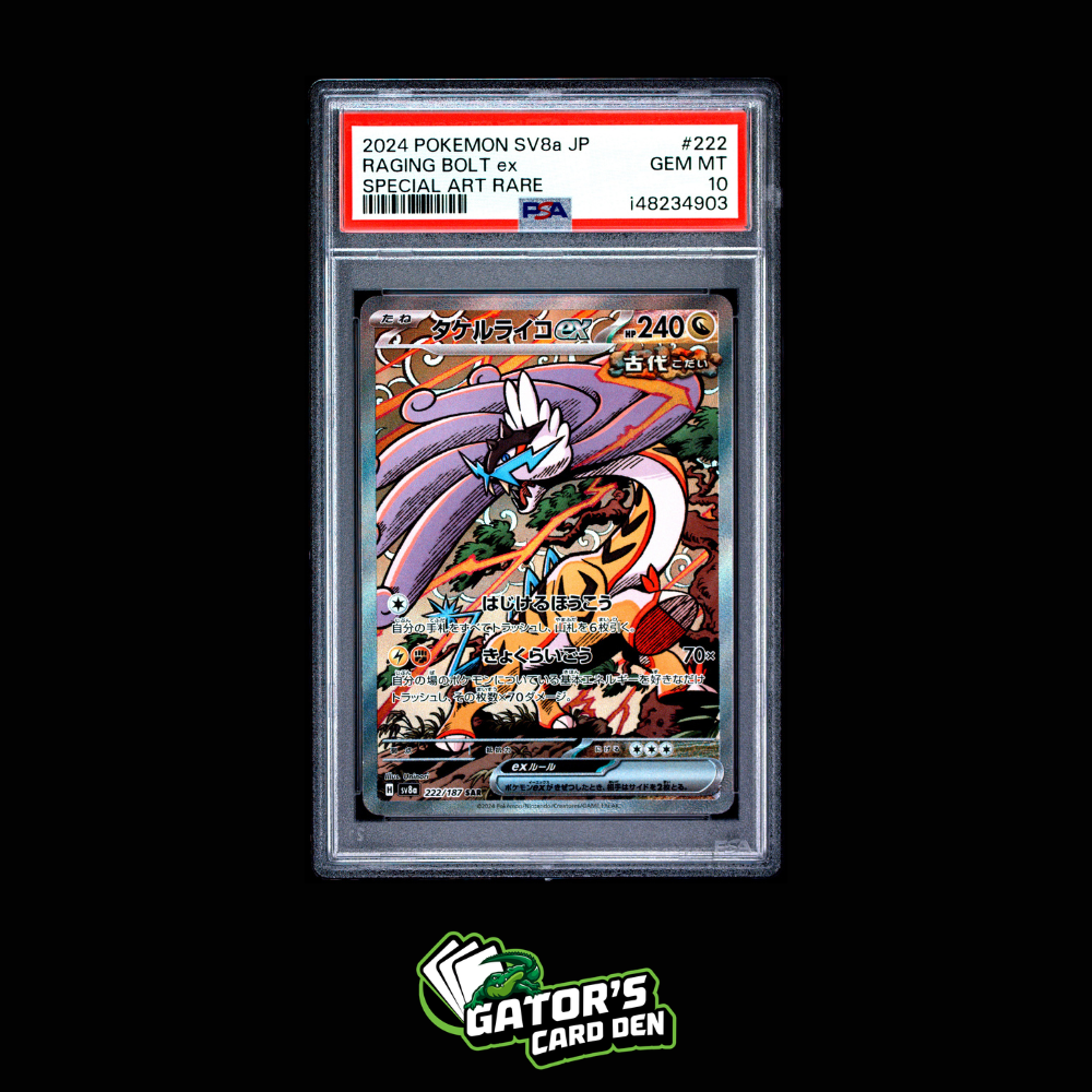 PSA 10 - Raging Bolt ex SAR #222 - Pokemon Japanese Terastal Festival