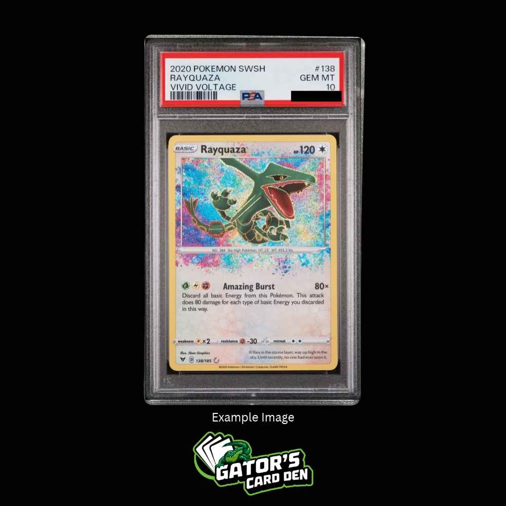 PSA 10 - Rayquaza Amazing Rare - Pokemon Vivid Voltage