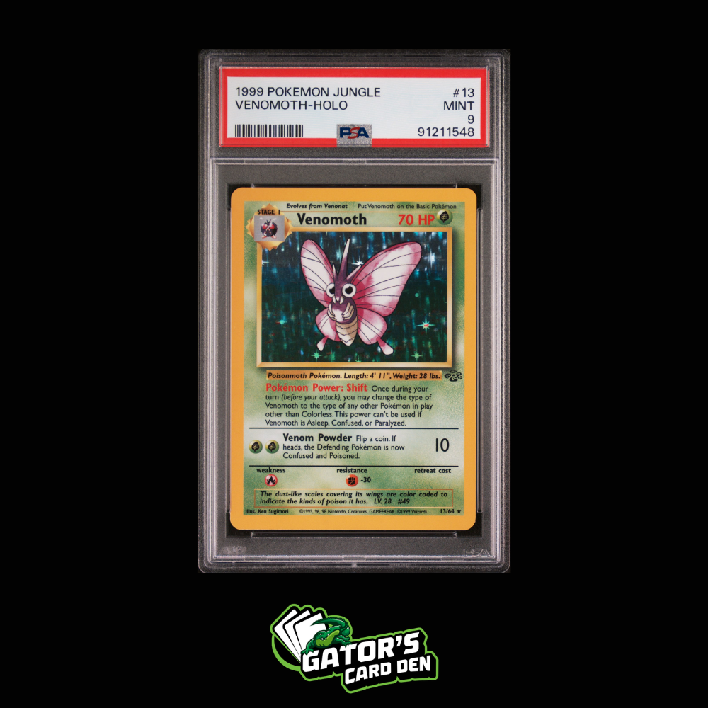 PSA 9 - Venomoth Holo #13 - Pokemon Jungle