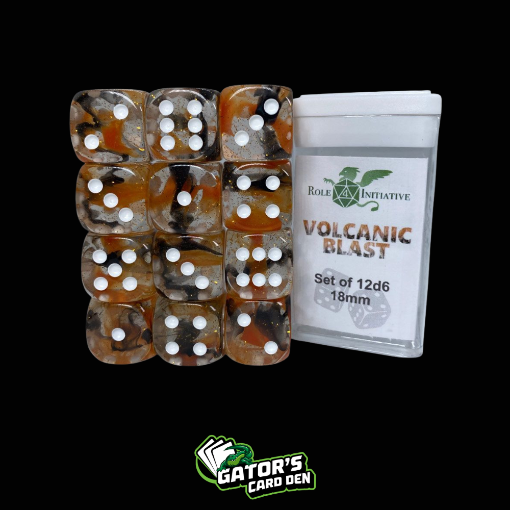 Role 4 Initiative d6 Cube 18mm (set of 12)