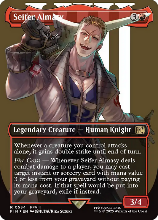Seifer Almasy (Borderless) (Surge Foil) (FIN-534) - FINAL FANTASY (Borderless) Foil