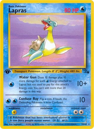 Lapras (25) 25/62 - Fossil Unlimited