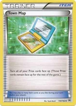 Town Map 150/162 - XY  BREAKthrough Reverse Holofoil