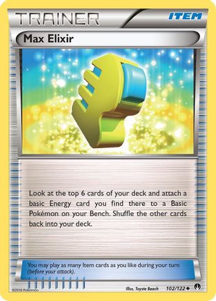 Max Elixir 102/122 - XY  BREAKpoint Reverse Holofoil