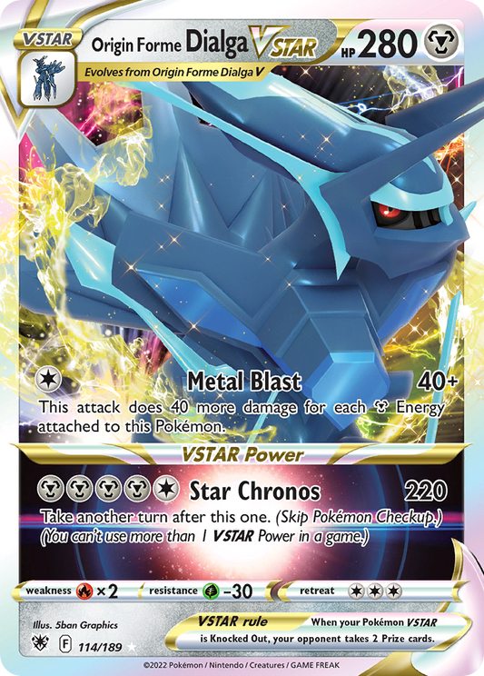 Origin Forme Dialga VSTAR 114/189 - SWSH10 Astral Radiance Holofoil