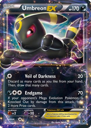 Umbreon EX 55/124 - XY  Fates Collide Holofoil