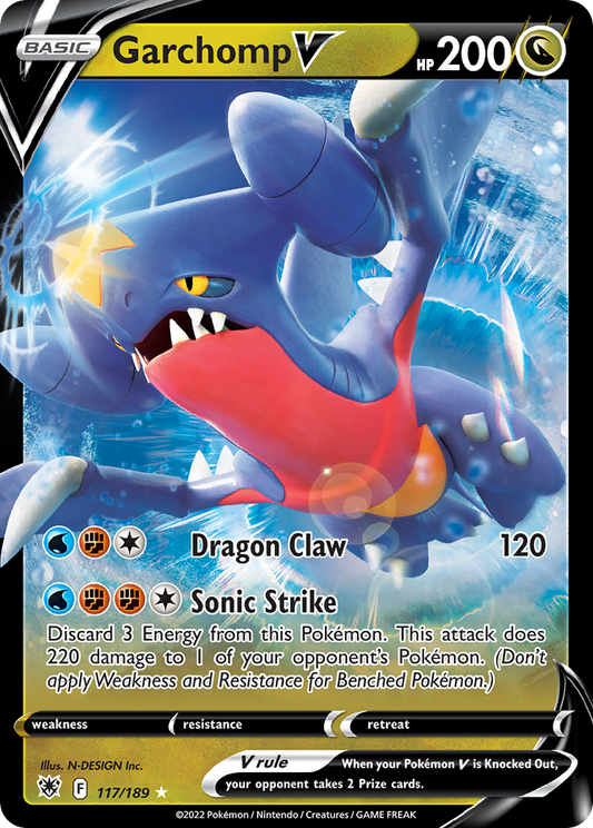 Garchomp V 117/189 - SWSH10 Astral Radiance Holofoil