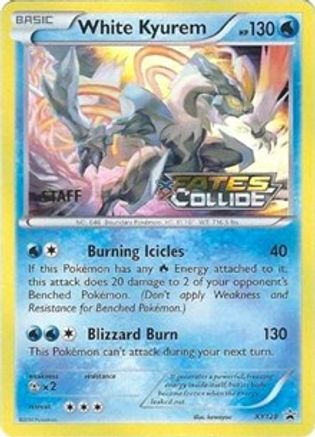 White Kyurem - XY128 (Prerelease) [Staff] XY128 - XY Promos Holofoil