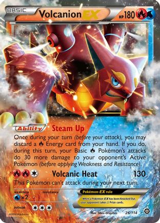 Volcanion EX 26/114 - XY  Steam Siege Holofoil
