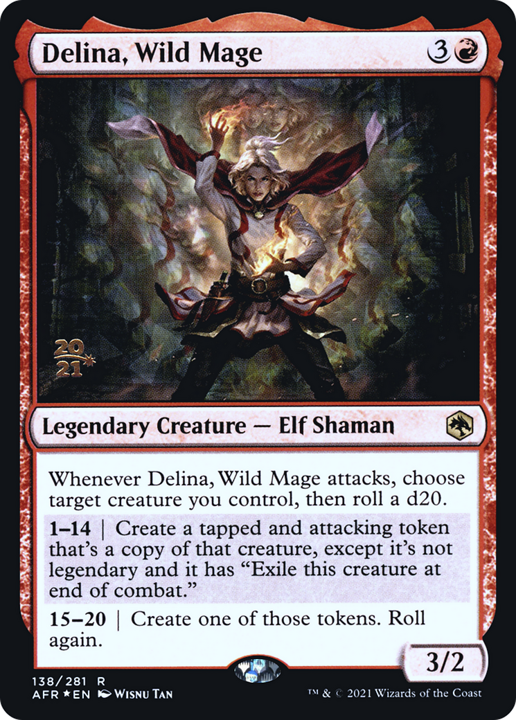Delina, Wild Mage (PRE-138S) - Adventures in the Forgotten Realms Promos Foil